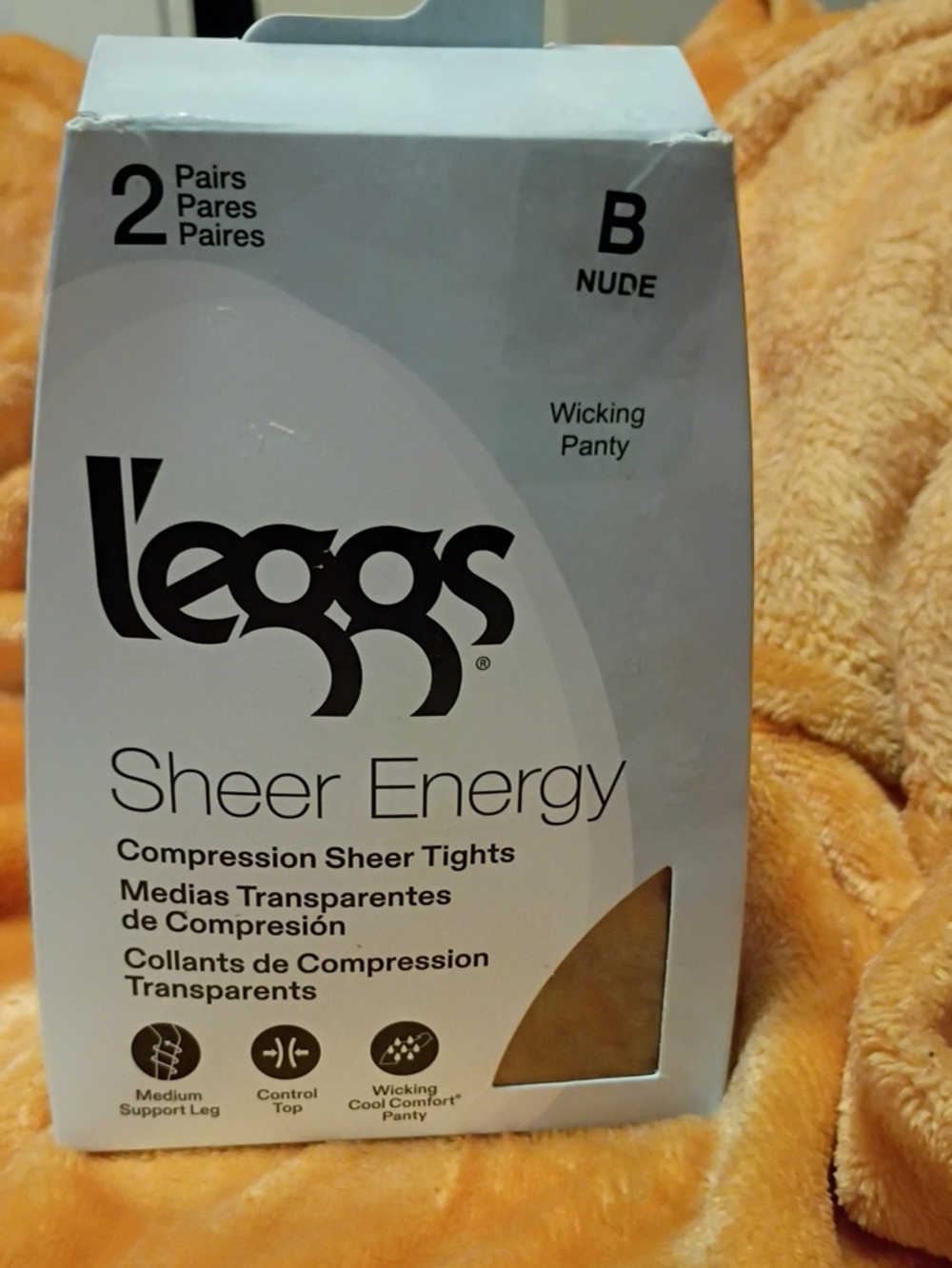 Sheer Energy Compression Sheer Tights - Nude (2 Pairs)